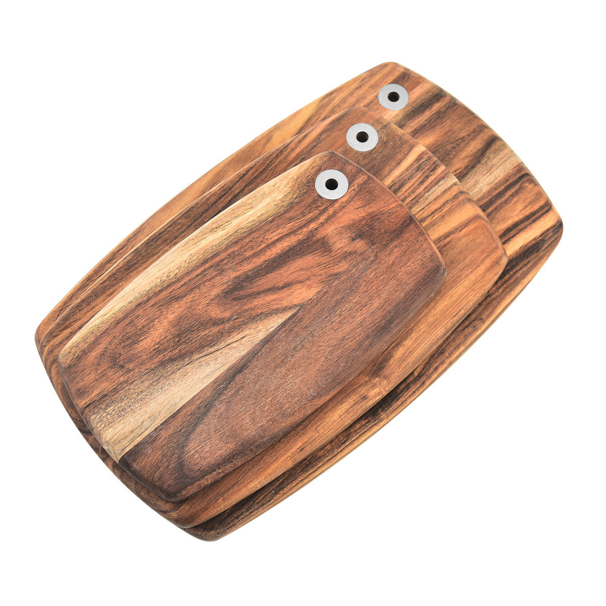 Custom Acacia Wood Antibacterial Cutting Board – Thick, Food Grade, Rustic Charcuterie Prep Board
